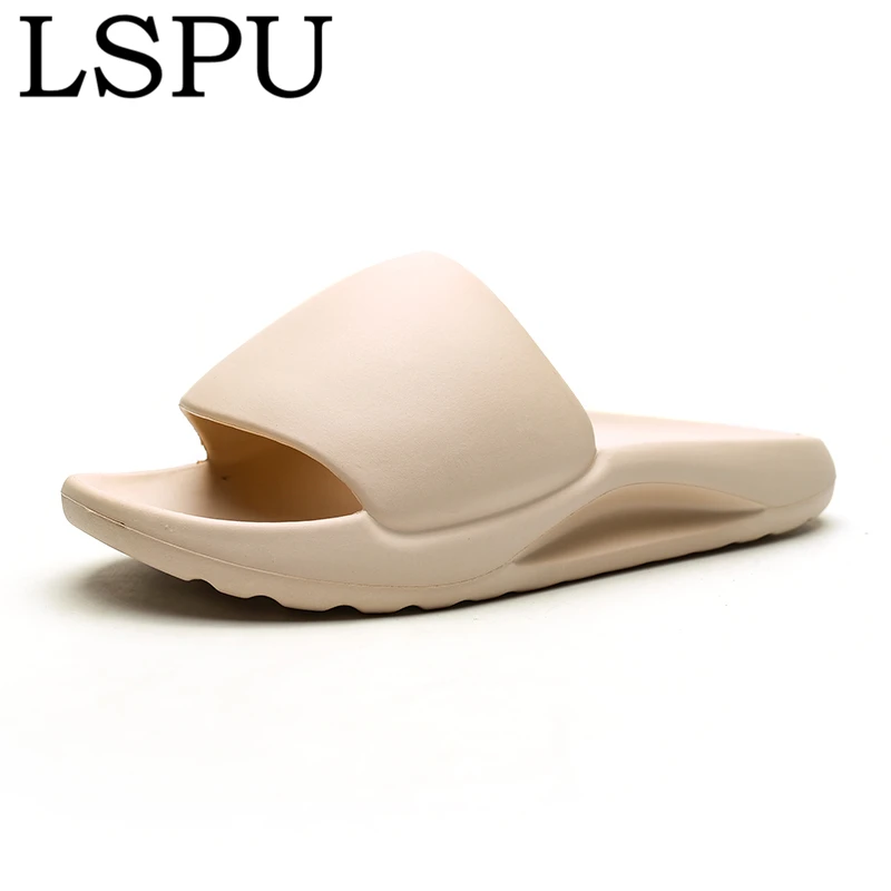 

Plus Size 39-48 Men Slippers Slip On Breathable Water Beach Sandals Flip Flops Men's Lightweight Fish Mouth YEZZY Slides Summer