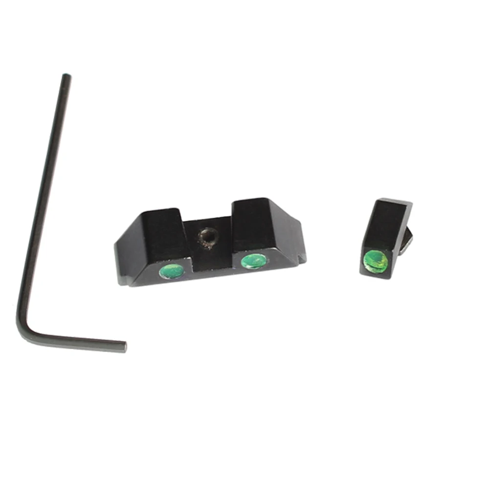 

SPINA Fiber Optic Front Sight / Rear Combat red green fiber dot sight for Glock