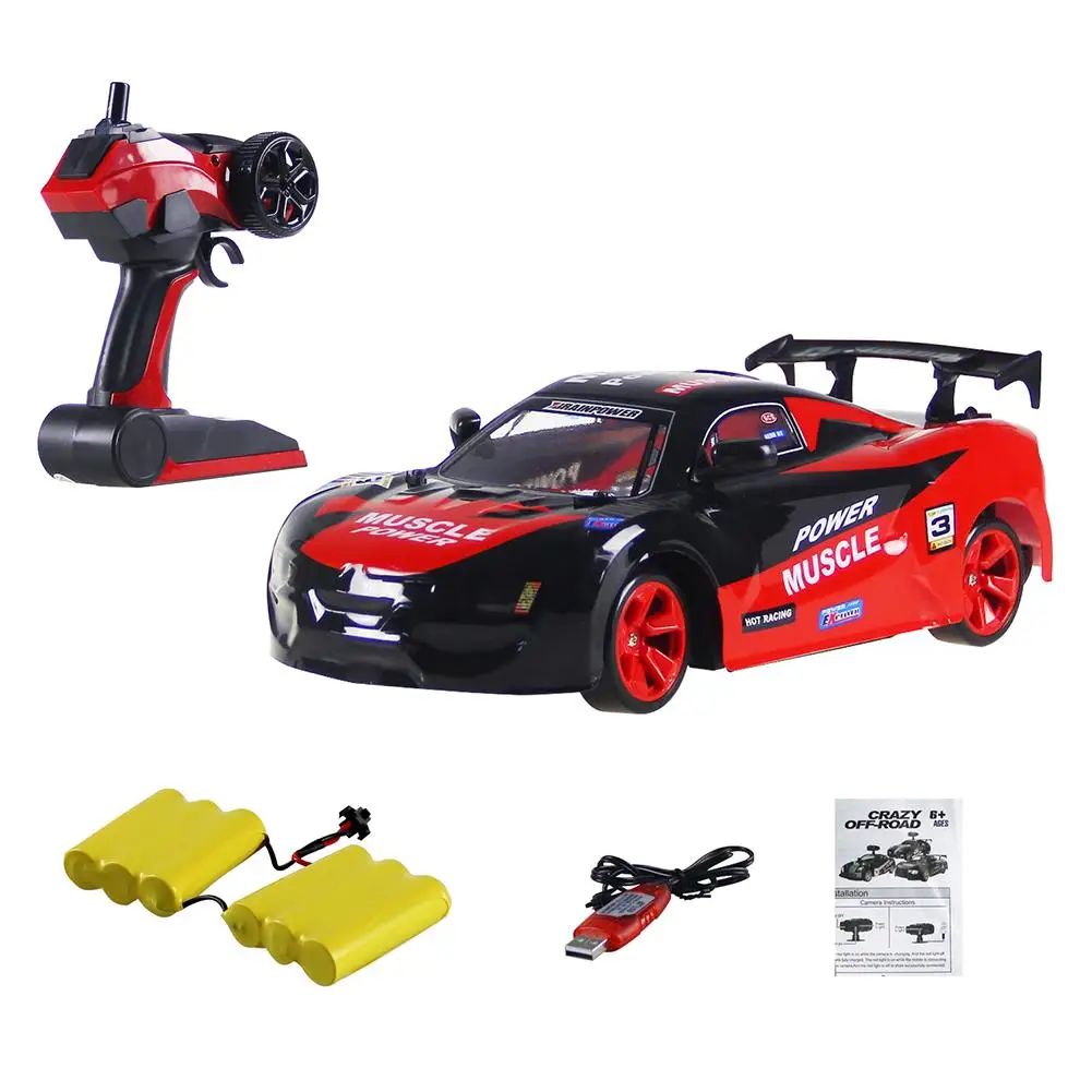 

1:14 2.4GRemote Control Car Rechargeable High-speed Drift Racing Car Toy With Light Remote Control Distance 35 Meters
