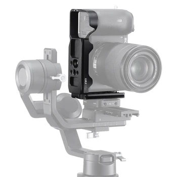 

UURig R028 Quick Release L Plate for Sony A6600 Microphone Bracket With Cold Shoe Mount Dual Arca Swiss Quick Release Plate