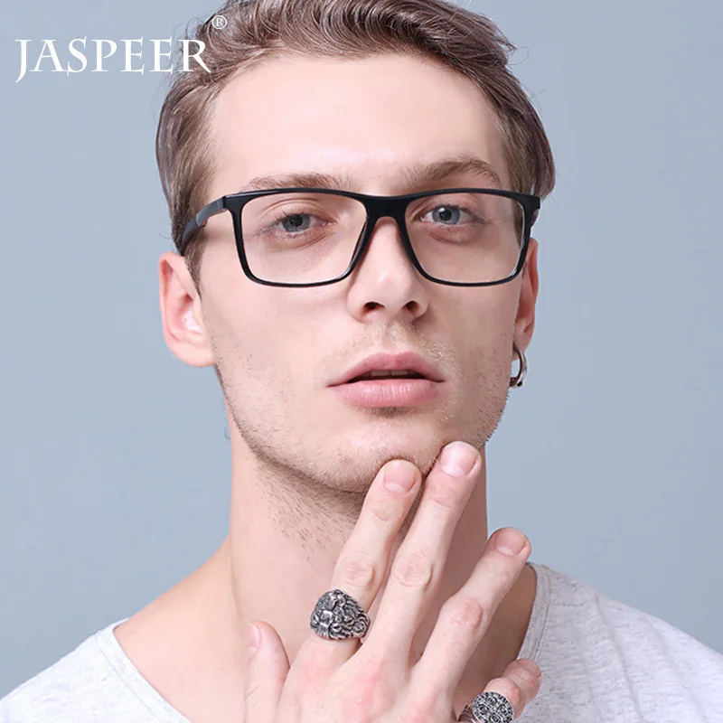 JASPEER, мужские очки, оправа, женские, Ретро стиль, плоские зеркальные очки, оправа для женщин, мужские, модные, прозрачные линзы, очки по рецепту