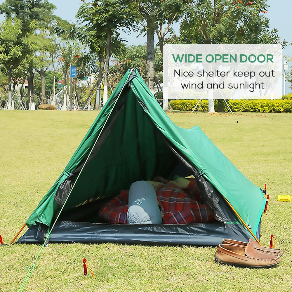 

Ultralight Sleeping Tent Tower Silicone Tent Camping Shelter Mesh Mosquito Insect Repellent Net Guard Easy Set-up Backpacking