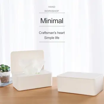 

Wet Tissue Box Desktop Seal Baby Wipes Paper Storage Box Dispenser Holder Household Plastic Dust-proof With Lid Tissue Box