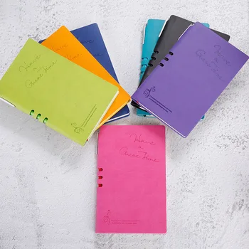 

Top Grade Business Laptop Faux Leather Retro Notebook with Pen Creative Students Notepad Set