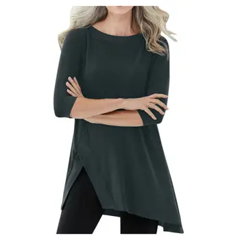 

S-5XL New Women Casual O Neck Long Sleeve Cotton Girl Solid Casual Blouse Top Shirt Female Plus Size Solid Girl Clothing Fashion
