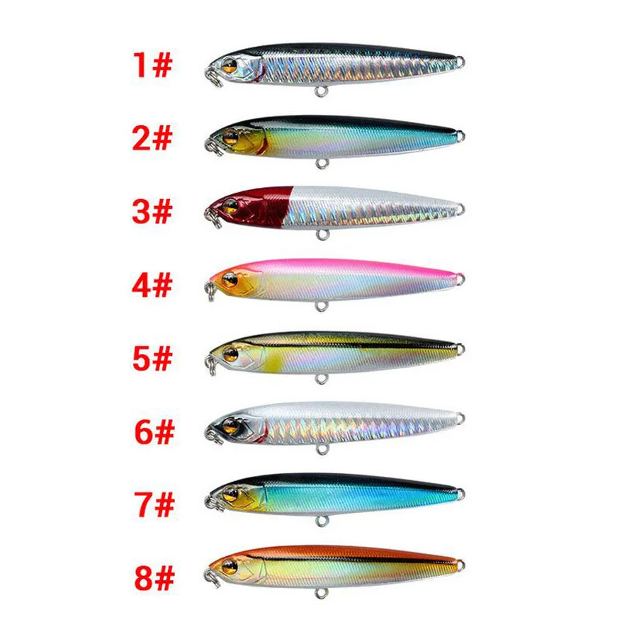 

8 шт., рыболовная приманка-карандаш, 13,6 г, 18 г, 75 мм, 100 мм