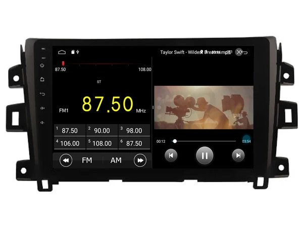 Perfect Built in 4G Lte car Intelligent navigation tape recorder 9.0 android car gps radio multimedia player for nissan NAVARA NP300 5