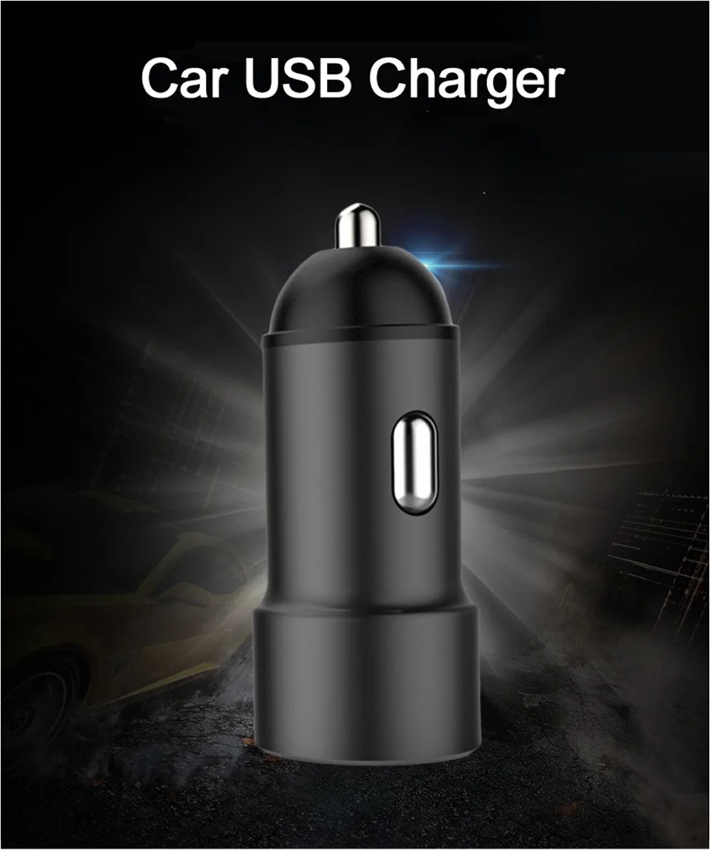 Автомобильное зарядное устройство Dual 3.6A USB быстрое зарядное устройство для Samsung S8 S9 S10 Xiaomi huawei Mini Мобильный телефон для iPhone 8 XS XR Max адаптер