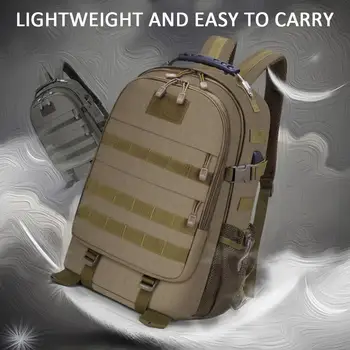 

Outdoors Polyester Travel Bag Field Pack Encrypted Oxford Cloth Portable 6.5cm Camping Mountaineering Backpack Durable