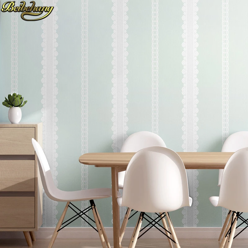 

beibehang 60X300cm self adhesive wallpaper Children's room Tv Background Mediterranean stripes wallpaper for bedroom living room