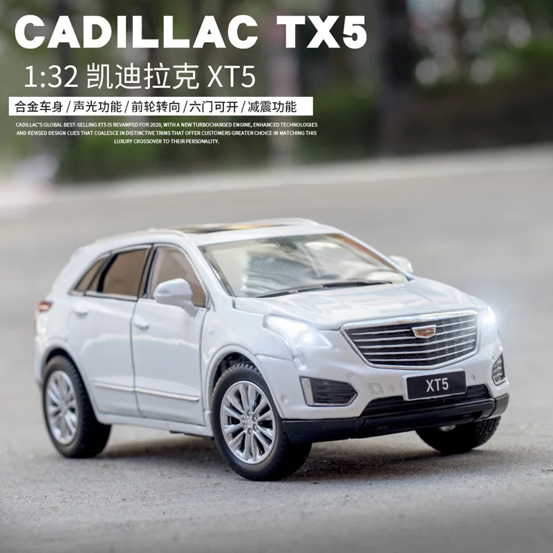 Модель Cadillac XT5 из сплава под давлением масштаб 1/32 игрушка для сборки подарки