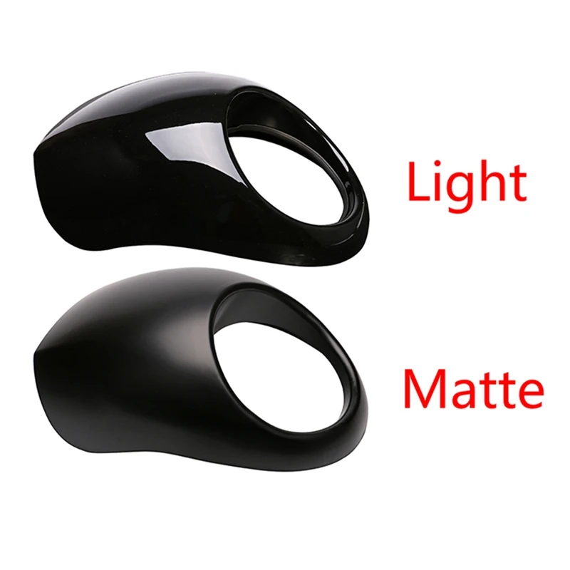

Universial Black Headlight Plastic Front Visor Fairing Cool Mask Bezel Motocycle Accessary