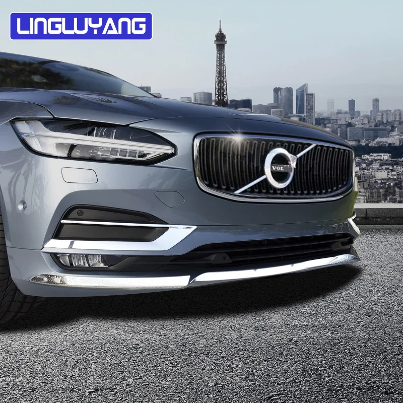 Стайлинг автомобиля хромированная наклейка для Volvo V90 S90 2016 2017 2018 2019 нержавеющая