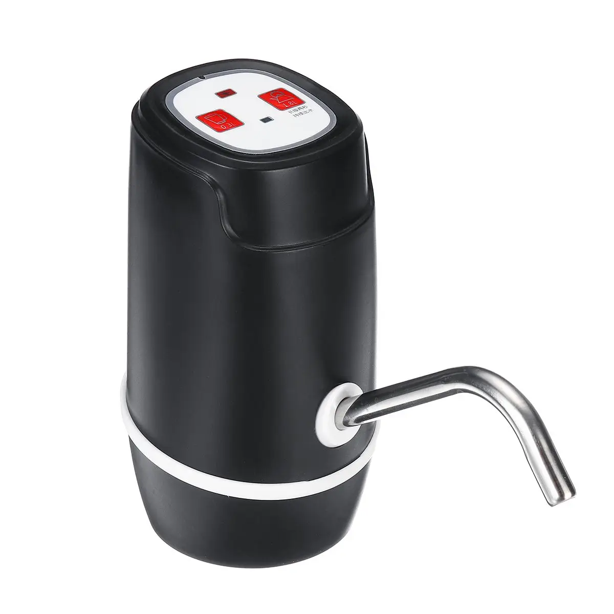DC5V автоматическая зарядка через usb бутылка для воды насос 4 Вт домашняя электронная питьевая вода диспенсер насосы переключатель бутылки - Цвет: Черный