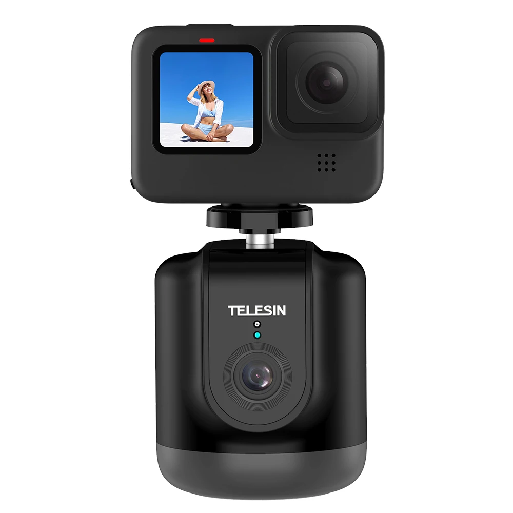 TELESIN Intelligent Selfie Shooting Gimbal 360 Auto Face Tracking For Gopro Hero 9/8/7/6/5 Cellphone Camera Vlog Record Youtube