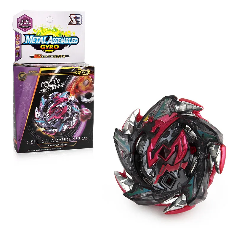 New Products Beyblade Spinner Left Circumflex B113 Hell Salad Manda Battle Spinner Bracing Wire Transmitter+ Handle