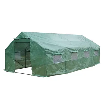 

20′*10′*7′-B Heavy Duty Greenhouse Plant Gardening Spiked Greenhouse Tent Keep plants away from wind or rain