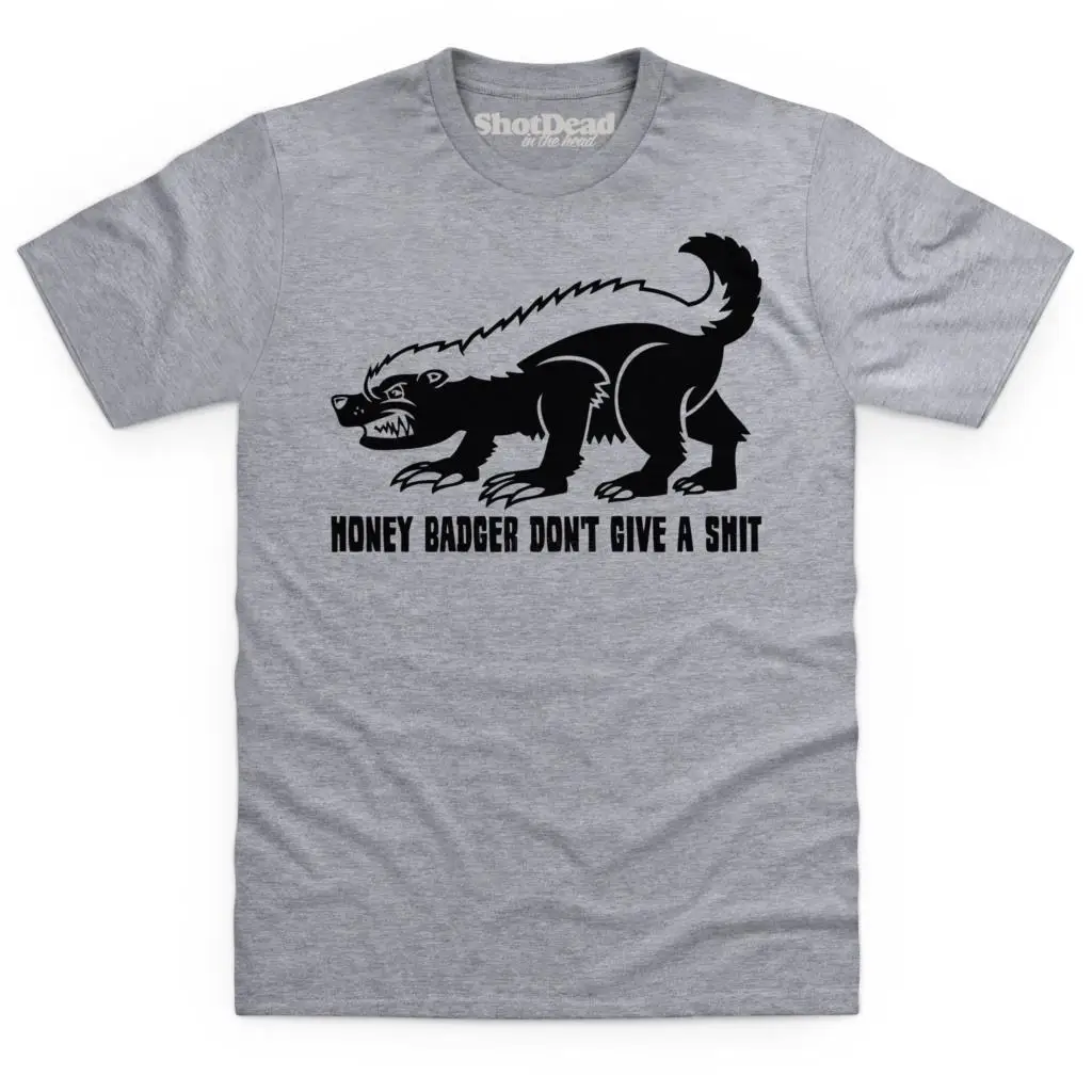 Мужская Уличная футболка Meme Honey Badger с короткими рукавами новинка 2019 | одежда