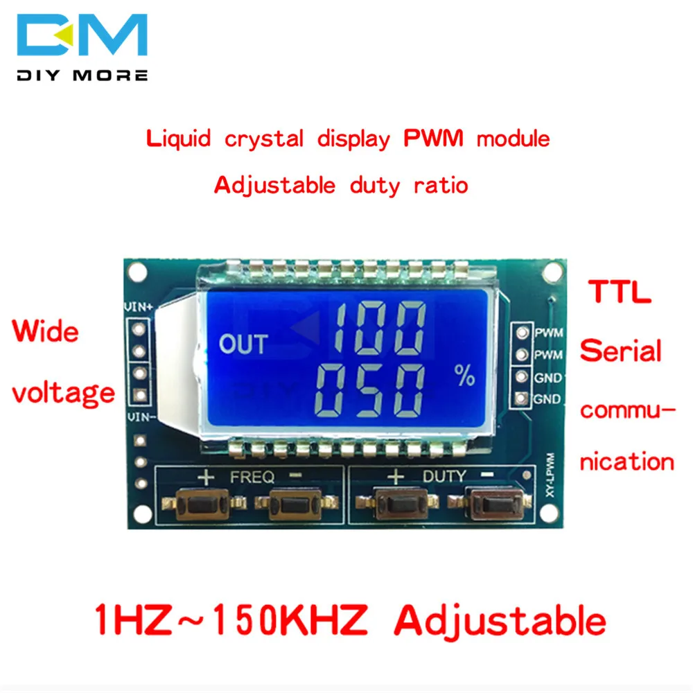 Signal generator PWM pulse frequency duty cycle adjustable module lcd 3YJV6 