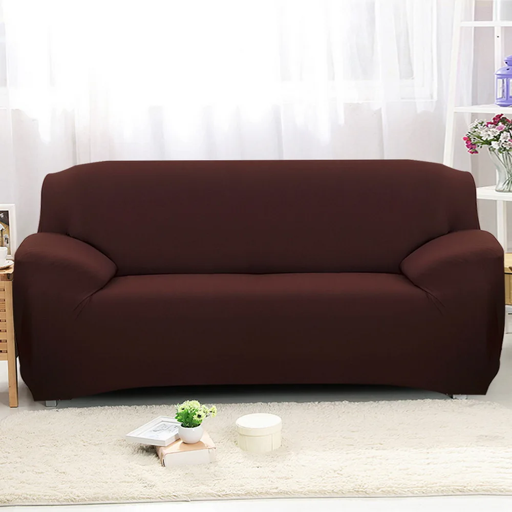 1-4 сидения кресло диван Чехлы ретро кресло диван чехол многоцветный мягкий диван Чехлы для гостиной copridivano - Цвет: coffee