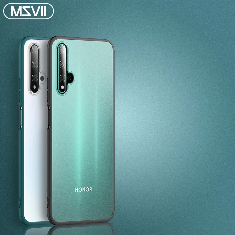 Msvii Роскошный чехол для Huawei Honor 20 Прозрачный Pro ультра тонкий задней