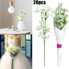 

20pcs Artificial Fake Gypsophila Silk Cloth Plastic Flowers Bouquet Wedding Decor DIY Wedding Home Balcony Decoration