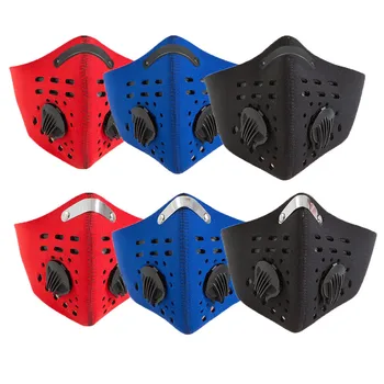 

6PC Activated Carbon PM2.5 Outdoor Mouth Cover Unisex Face Mask Protection Mask Protective Air Pollution Mondkapje Face Mask#E30