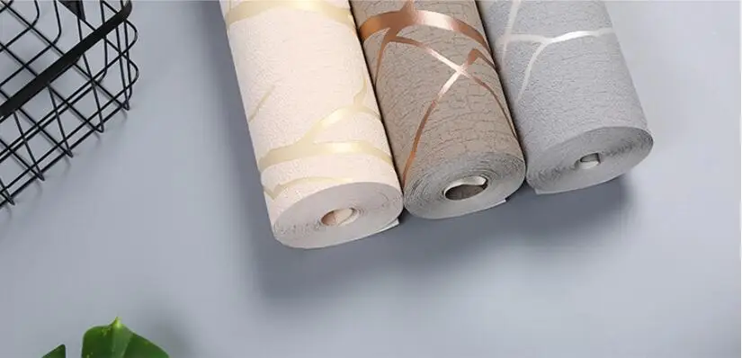 Beibehang-Veludo listrado fundo Wallpaper, minimalista sala TV