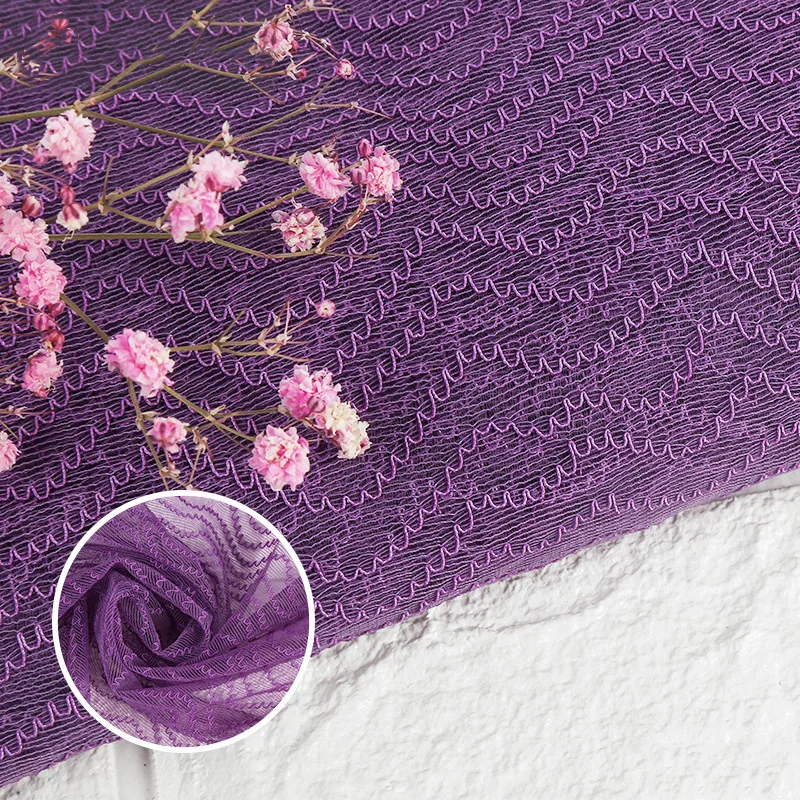 Ширина 130 см Высококачественная модная жаккардовая сетка мягкая ткань для шитья женской одежды Свадебная вечеринка сценическое платье DIY Декор ткань