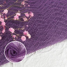 Ширина 130 см Высококачественная модная жаккардовая сетка мягкая ткань для шитья женской одежды Свадебная вечеринка сценическое платье DIY Декор ткань