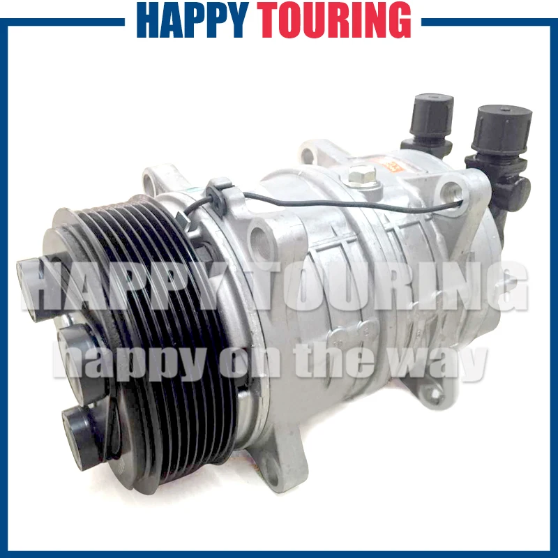 

AC Compressor Zexel TM16 HD Aircon Compressor for Universal freezer truck Carrier Thermo King Hubbard 10356120 8800022 PV8 12V