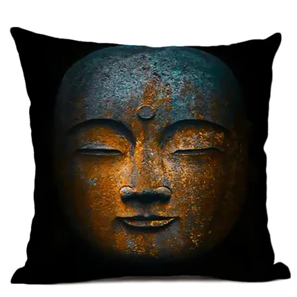 Чехол для подушки с мифологической фигурой 45*45 см Будда Ганеша Лотос художественное декоративное сиденье для салона дивана наволочка - Цвет: 04