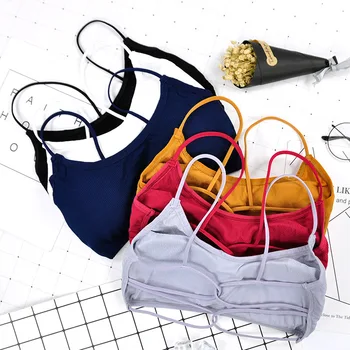 

SVOKOR Bras For Women Cross Beauty Back Sexy Bra Push Up Elastic Force Comfortable Fitness Bralette