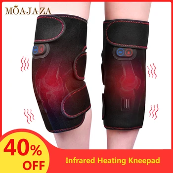 

1Pair Knee Brace Support Infrared Heating Therapy Knee Protector Vibration Massage Arthritis Kneepad Pain Relief Injury Recovery