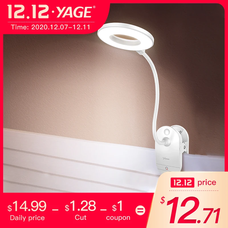

Wireless Table Lamp Study 3 Light Colors Touch 1200mAh Rechargeable LED Reading Desk Lamp USB Table Light Flexo Lamps Table Dimm