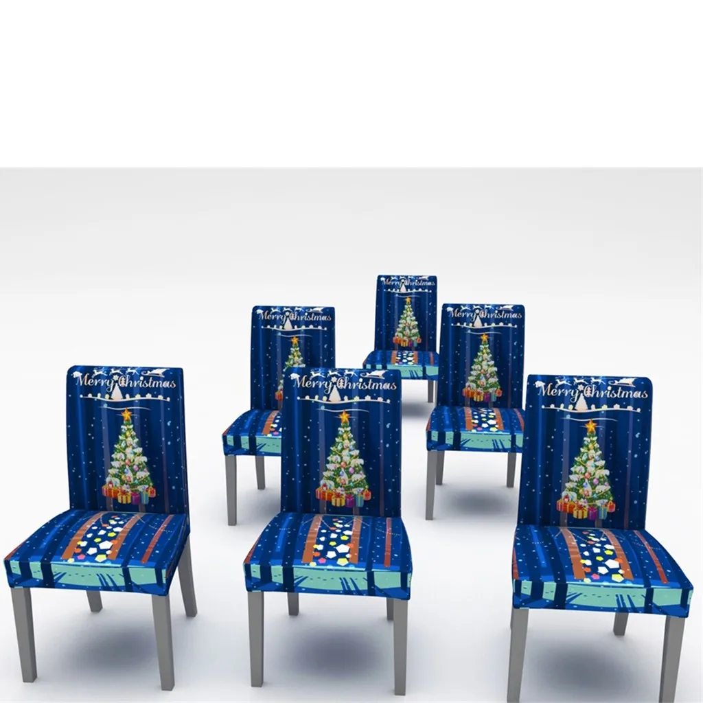 Высокое качество Рождественская скатерть/Чехол для стула цифровая печать Рождественское украшение стола Новинка