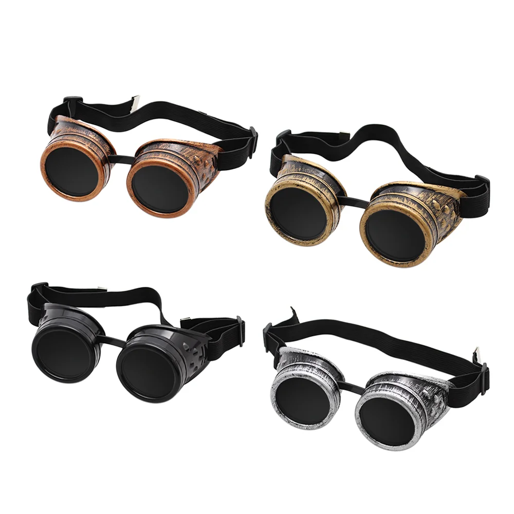 Heavy Metal Vintage Welder Goggles Retro Labor Glasses Steampunk Gothic Style Welding Punk Man Woman Protective Eyes Cosplay