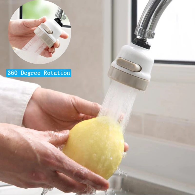

2019 Creative Three-Mode Moveable Kitchen Tap Head Universal 360 Degree Rotatable Faucet Water Saving Filter Sprayer