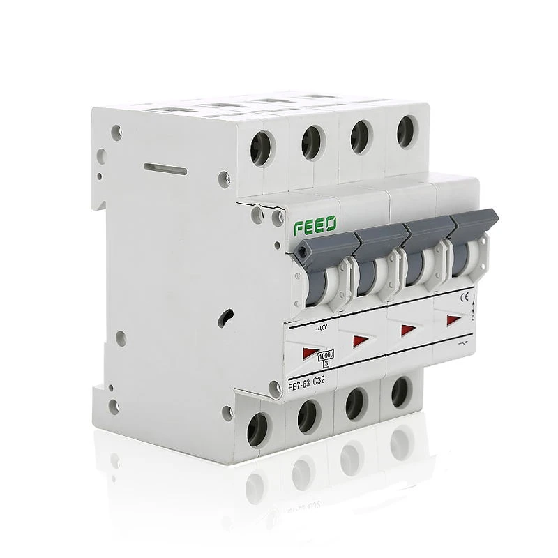 

4P AC MCB C type 230/400VMini Circuit breaker 6A 10A 16A 20A 25A 32A 40A 50A 63A MCB Miniature AC Circuit Breaker