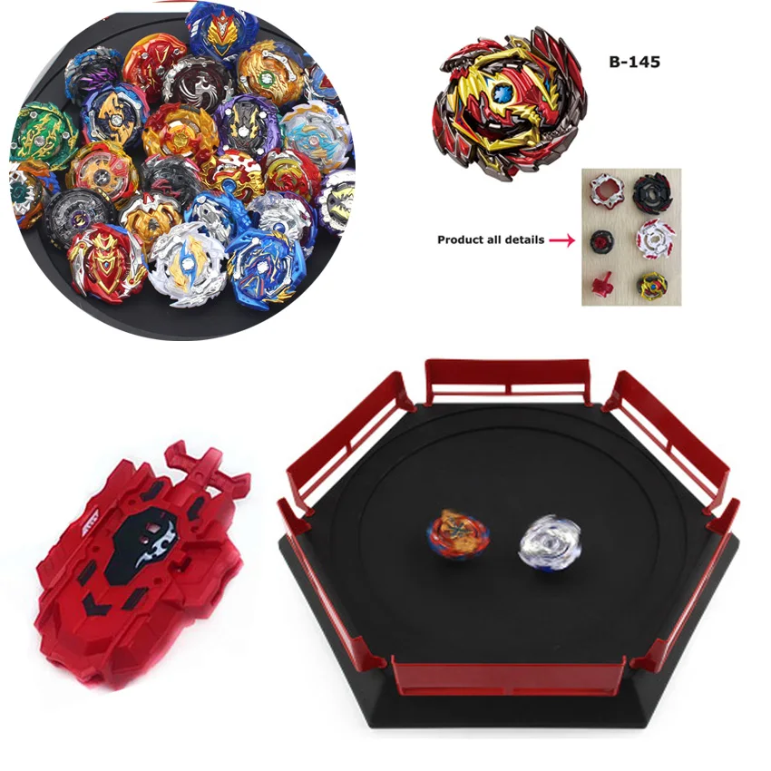 

Tops Set Toys Toupie Beyblades Launchers God Blast Metal Spinning Top Toy Blade Bey Blades laurel blade bables