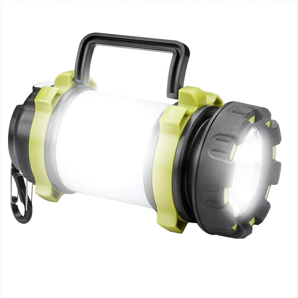 

USB Rechargeable LED Torch Camping Lantern Water Resistant Outdoor Search Flashlight Tent Emergency Torch for Fish Hunt
