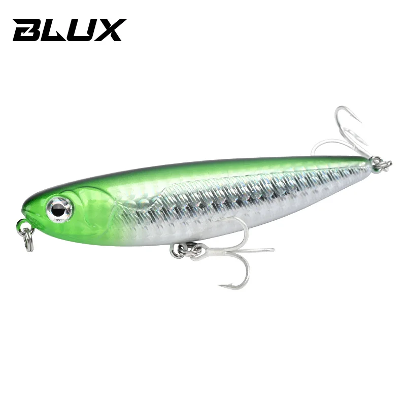 BLUX NATRIX Topwater Pencil Surface Walker Fishing Lure - Artificial Saltwater Bass Hard Bait Tackle