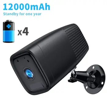 

WIFI Rechargeable Battery Camera, 1080P Security CCTV Camera, Motion Detect, Night Vision, IP66 Waterrproof,12000mAh Battery