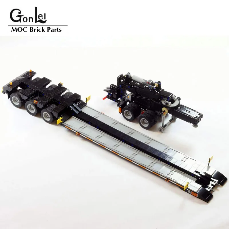 1201 Pz Moc-Custom Mark Low Boy Trailer Adatto Per Mark Anno 42078 Truck Building Blocks Mattoni Fai Da Te Automobili Modello Giocattoli Regali