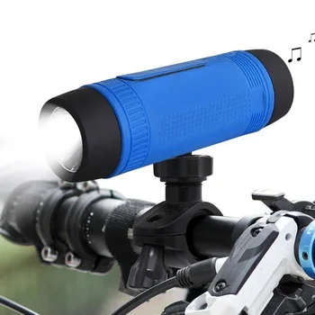 

Mini Wireless Bicycle Speaker+Mounting Column Bluetooth Speaker fm Radio Waterproof Portable Sound Box Outdoor Boombox