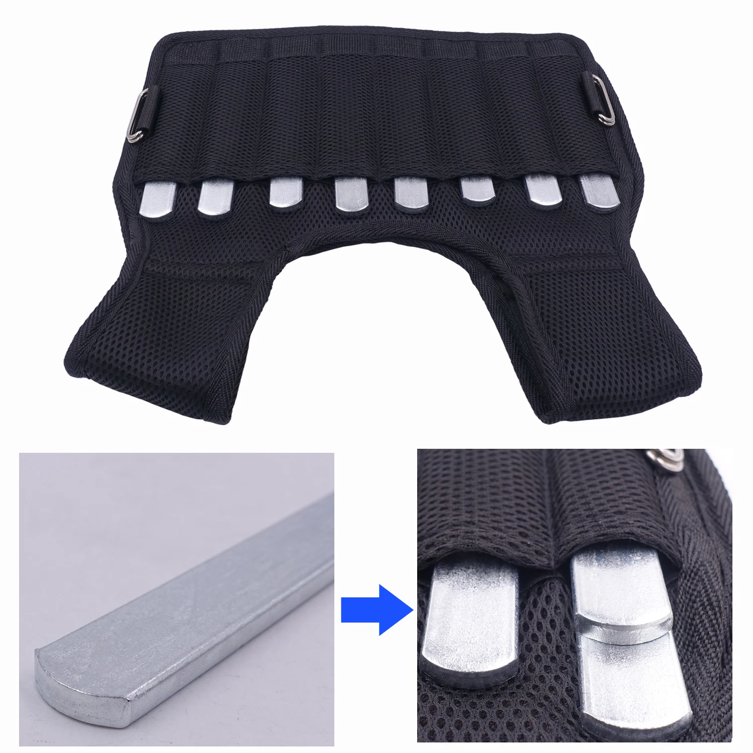 Weight Steel Plate Load-Bearing Adjustable Training Accessories For Weighted Vest Ankle Leg Sport Strength Fitness Equipment