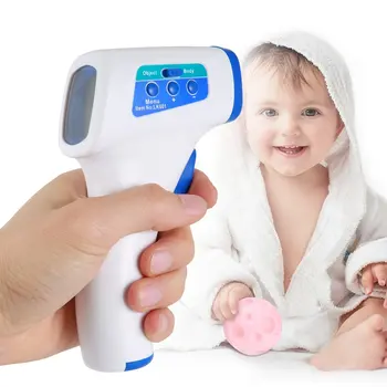 

Infrared Thermometer Digital Non Contact LCD Display with Backlight Portable Laser Temperature Thermometer Gun Instrument 1Set