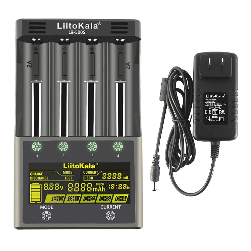 HK liitokala lii 100 B 18650 Батарея Зарядное устройство для 26650 16340 CR123 lifepo4 1.2 В Ni MH Cd Rechareable (№ 5
