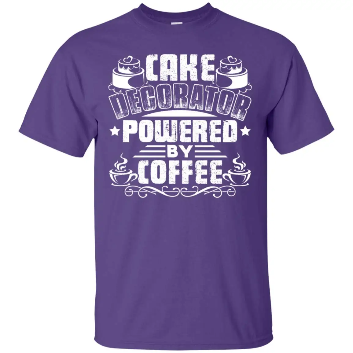 Cake Decorator Powered by Coffee Shirt - Funny |
