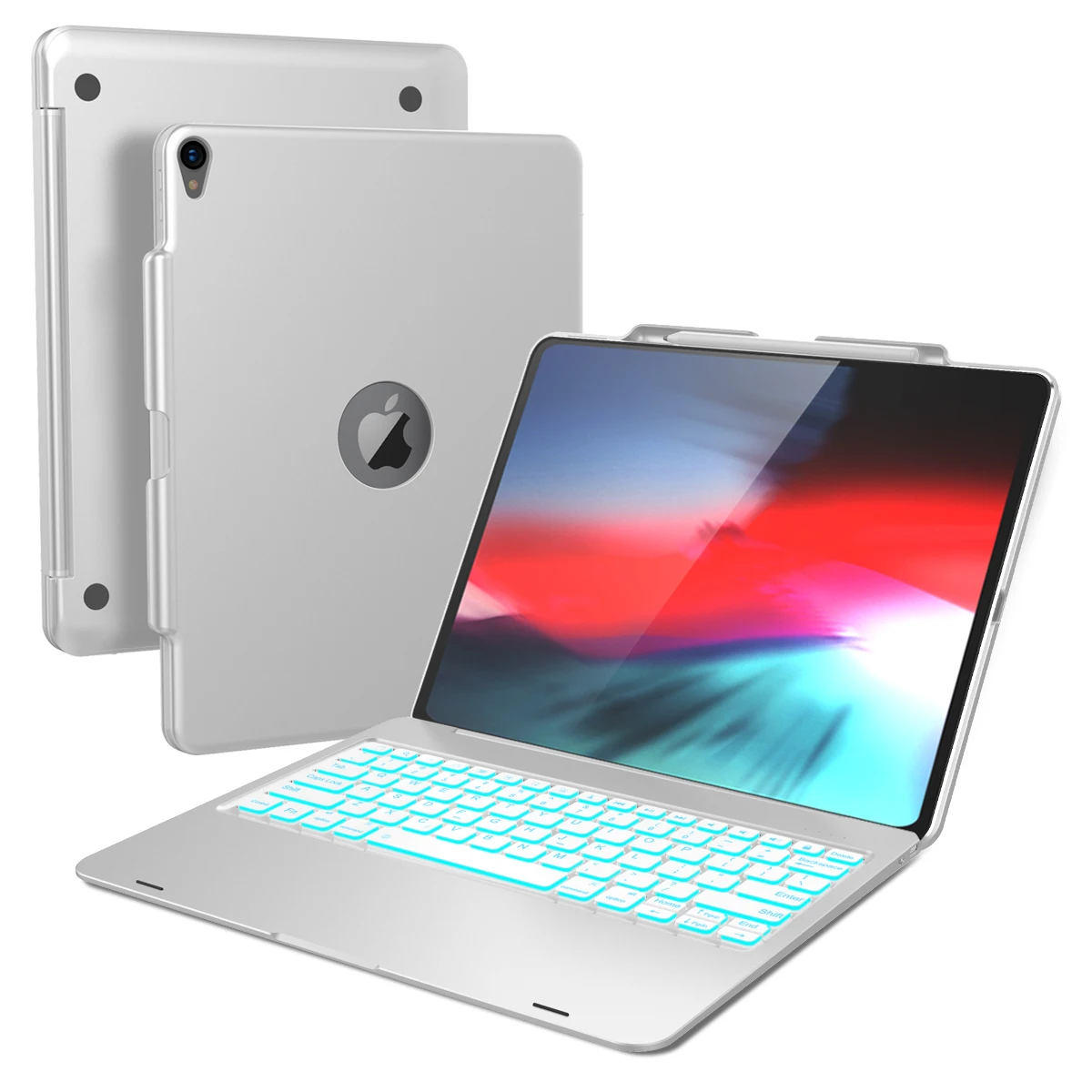 Чехол с клавиатурой США для iPad Pro 12,9, bluetooth-клавиатура, чехол для планшета, набор протекторов с 13 дюймовыми универсальными сумками для планшетов и ноутбуков